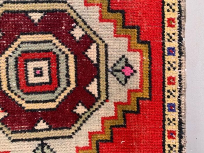 small vintage turkish rug 2 2