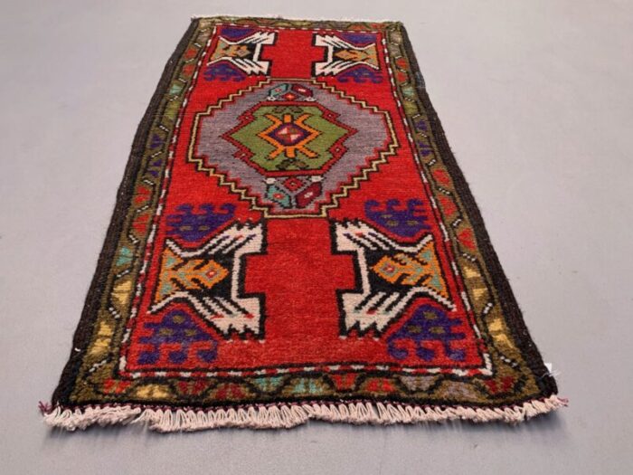 small vintage turkish rug 3