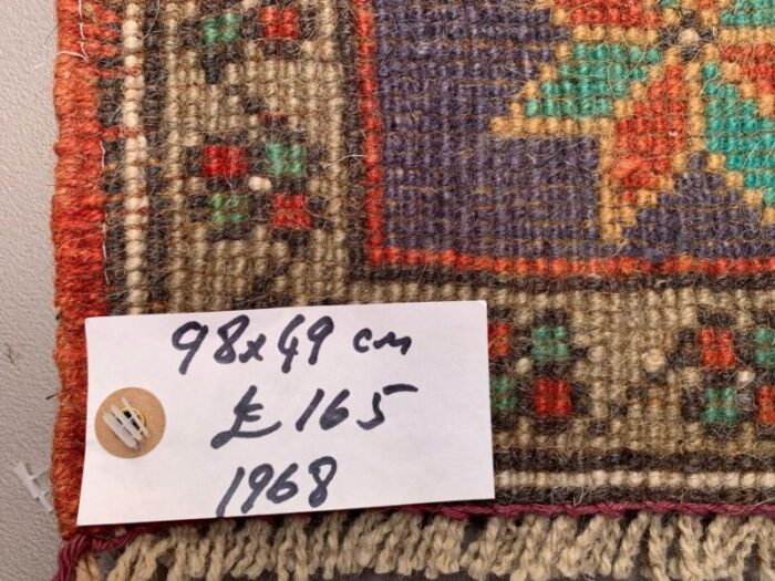 small vintage turkish rug 5 1