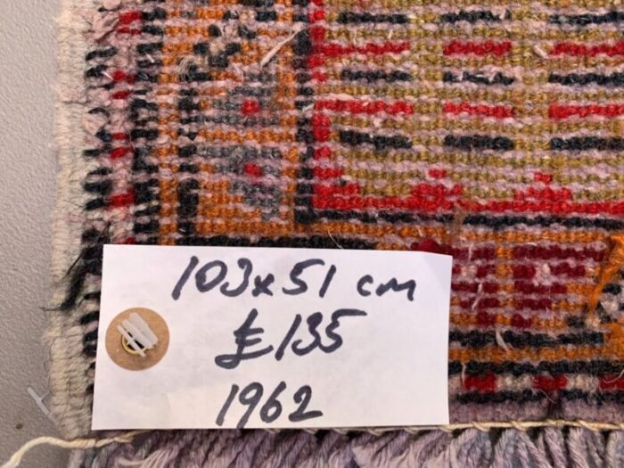 small vintage turkish rug in wool 5 2