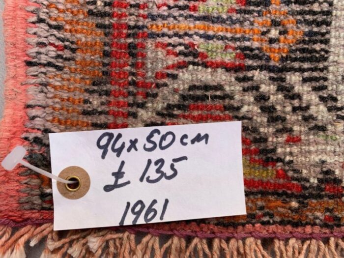 small vintage turkish wool rug 5 5