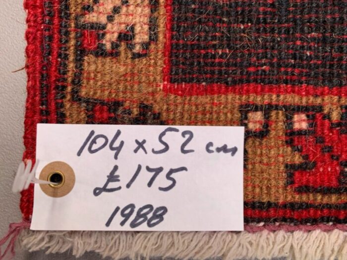 small vintage turkish wool rug 5