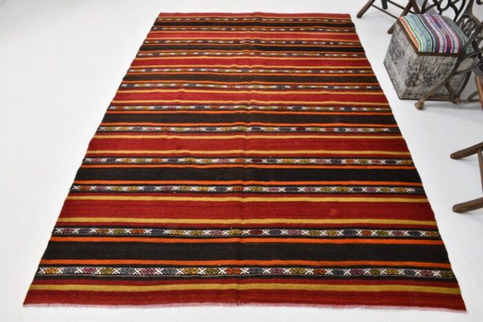 striped kilim rug 1