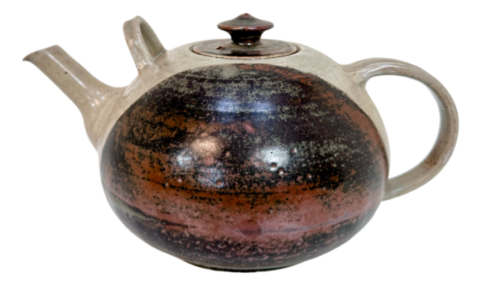 studio ceramic art teapot from bente and lars thorsen keramik denmark 1980s 0919