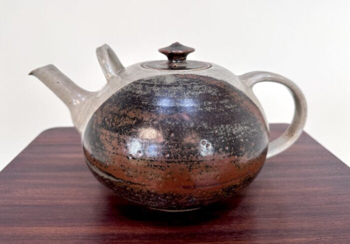 studio ceramic art teapot from bente and lars thorsen keramik denmark 1980s 1375