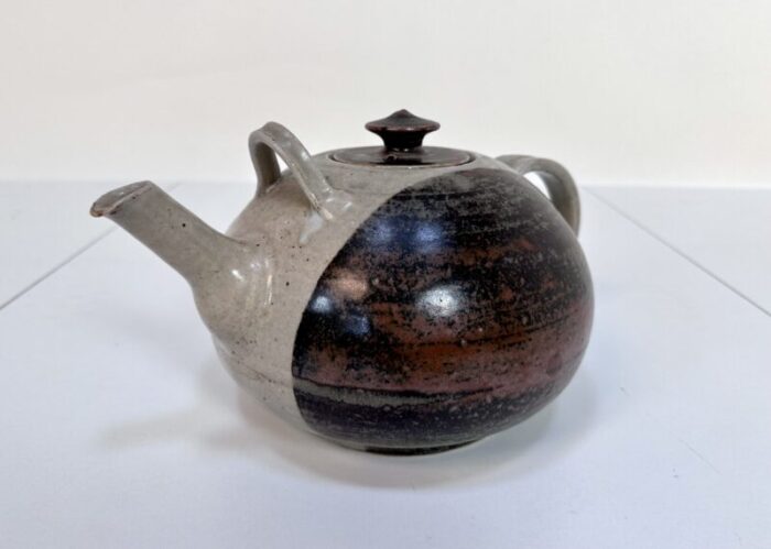 studio ceramic art teapot from bente and lars thorsen keramik denmark 1980s 6269