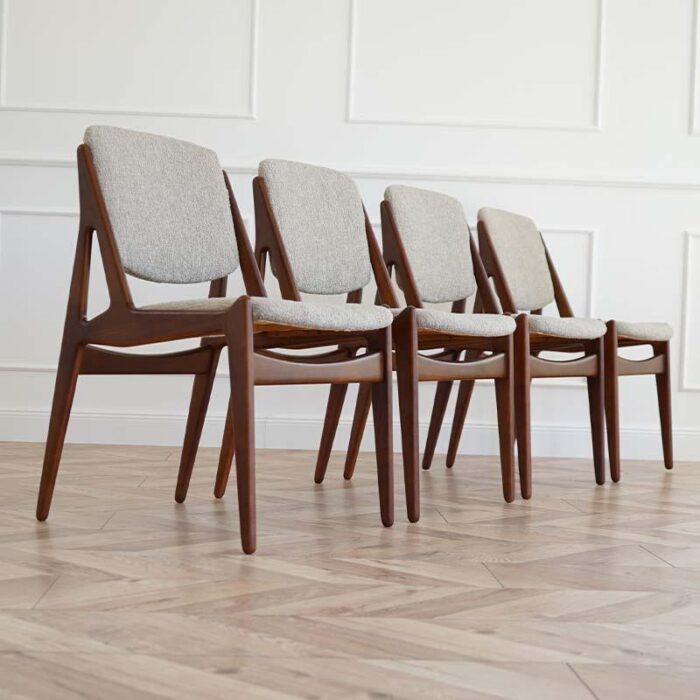 teak ella dining chairs by arne vodder for vamo mbelfabrik denmark 1960s set of 4 5124