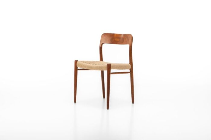 teak papercord dining chairs by niels o mller for jl mllers 1960s set of 8 6550