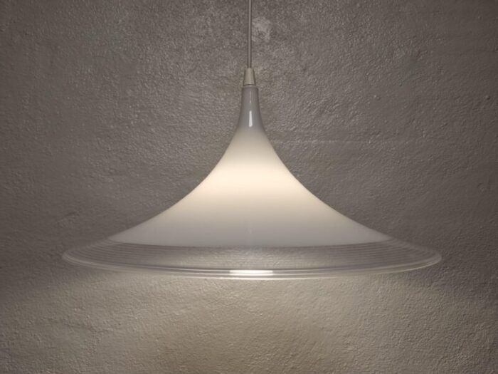 trumpet plastic pendant lamp 1980s 8466