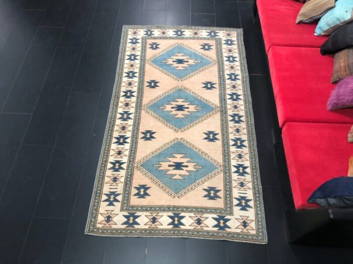 turkish anatolian oushak runner rug 1