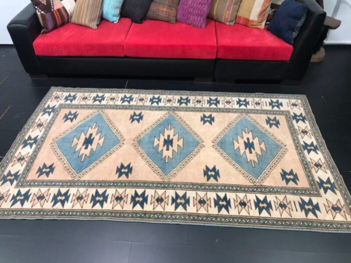 turkish anatolian oushak runner rug 7