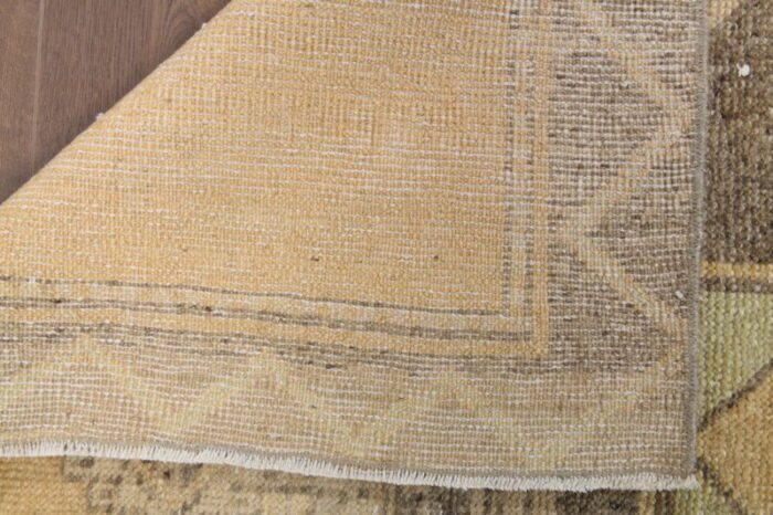 turkish bohemian handmade runner rug in gold 5