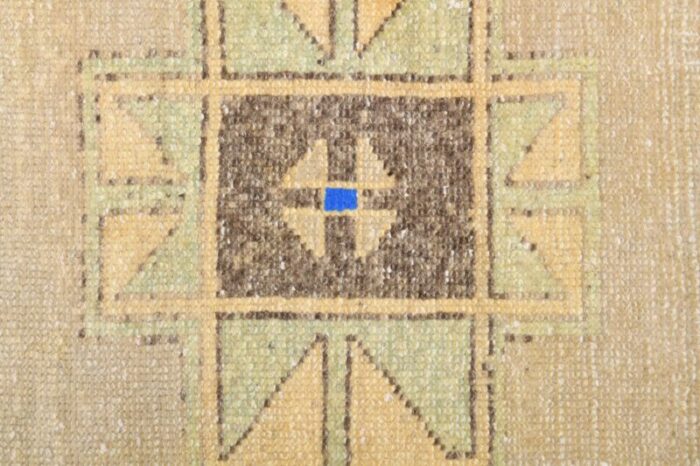 turkish bohemian handmade runner rug in gold 6