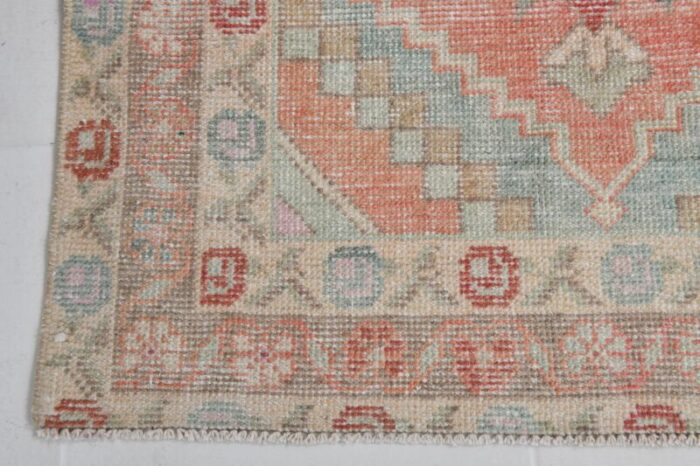 turkish faded color runner rug 1962s 10