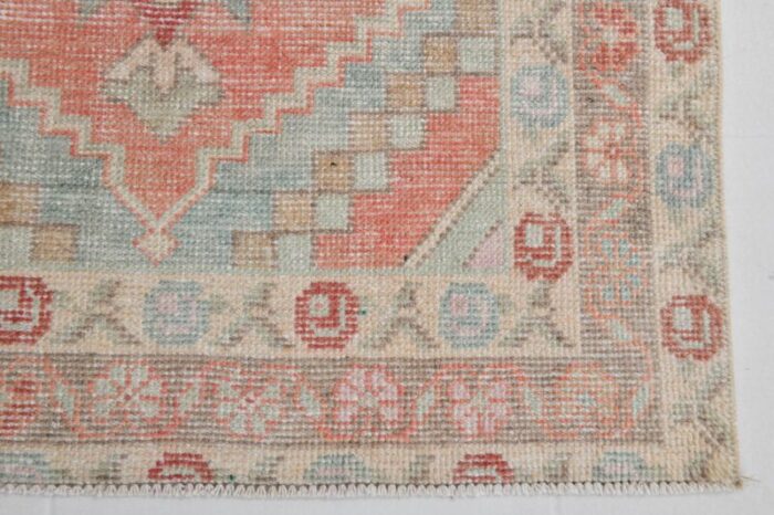 turkish faded color runner rug 1962s 12