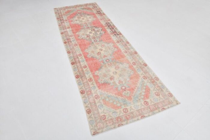 turkish faded color runner rug 1962s 5