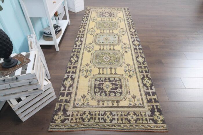 turkish handmade colorful farmhouse runner rug 7