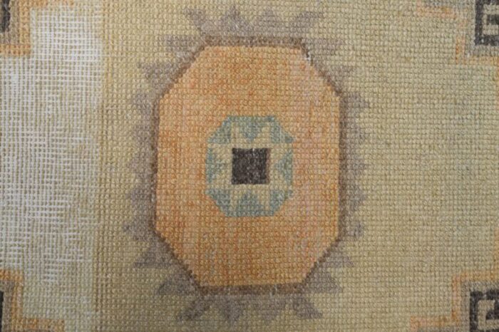 turkish handmade orange runner rug 6