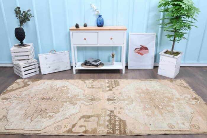 turkish handmade pastel runner rug 2