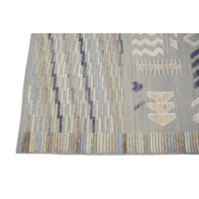 turkish kilim rug early 21st century blue kilim wool flatweave 85 x 105 9861