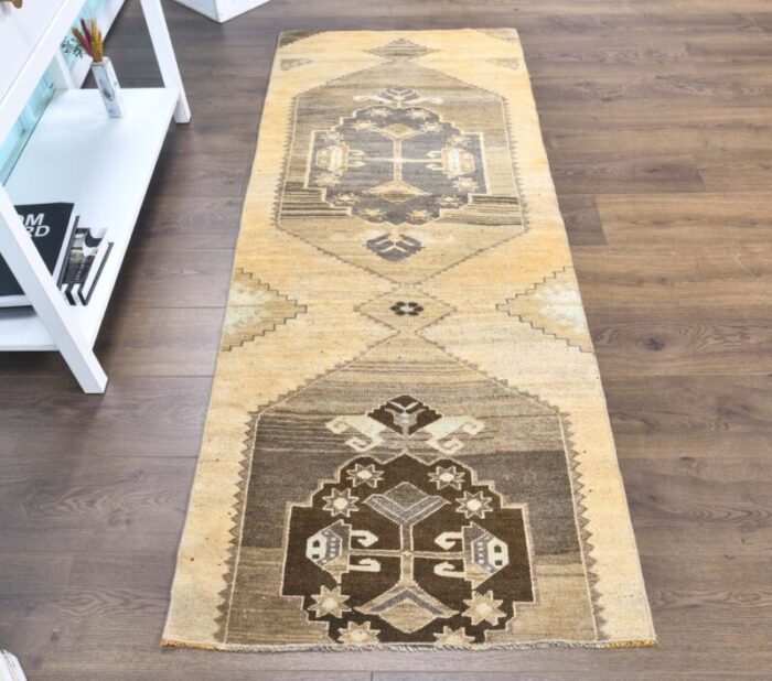 turkish light orange runner rug 4