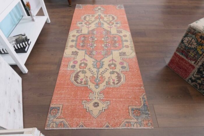 turkish orange oushak rug 2