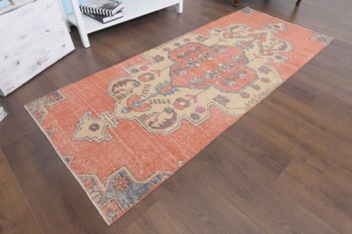 turkish orange oushak rug 4