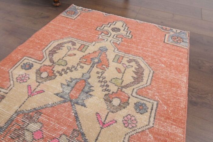 turkish orange oushak rug 5