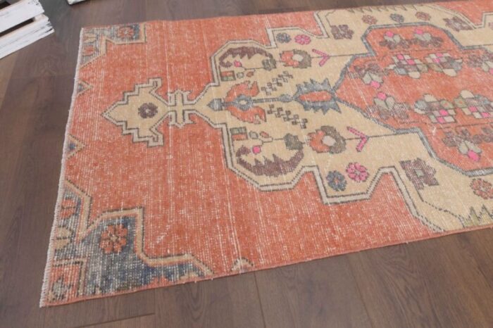 turkish orange oushak rug 6