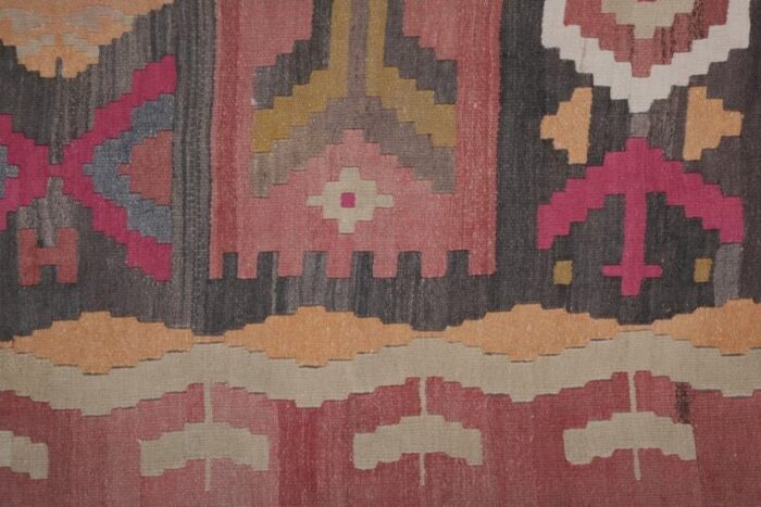 turkish oushak kilim runner rug 1970s 6