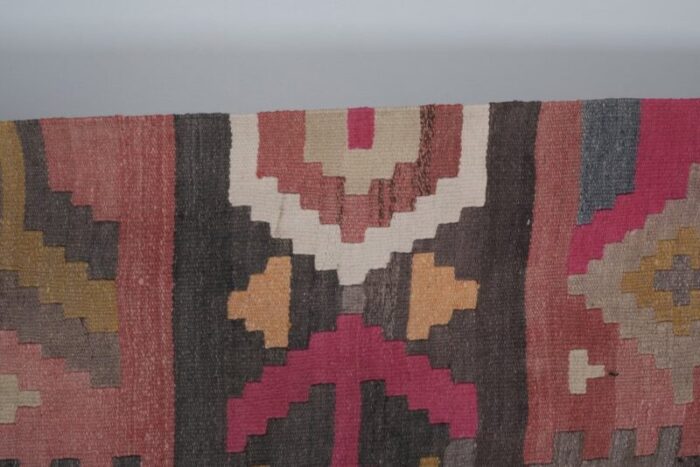 turkish oushak kilim runner rug 1970s 8