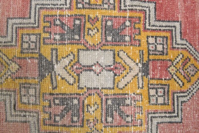 turkish pink and yellow rug 8