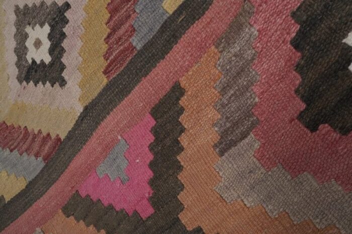 turkish striped kilim runner rug 7 2