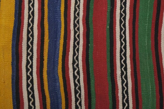 turkish striped kilim runner rug 7