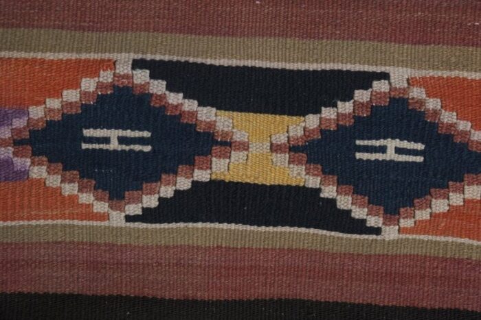 turkish striped kilim runner rug 8 1