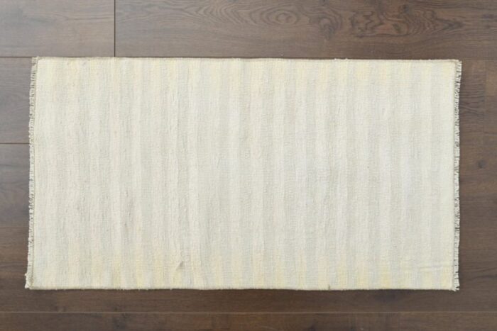 turkish striped wool handmade doormat rug 1