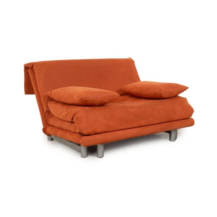 two seater orange terracotta sofa from ligne roset 4059