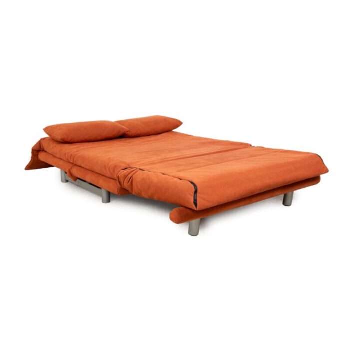 two seater orange terracotta sofa from ligne roset 4605