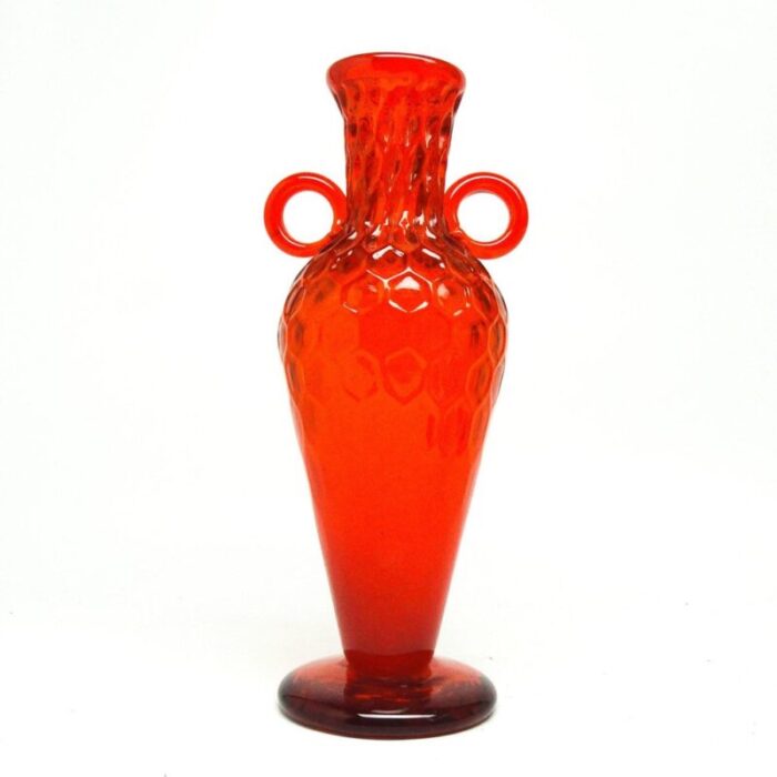 vase by m gologorski for cracow institute for glassworks poland 1970s 2