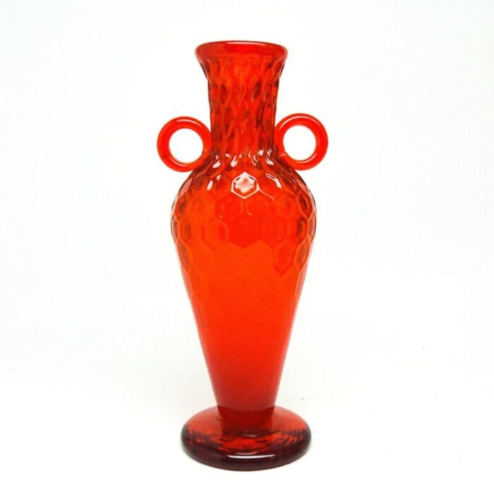 vase by m gologorski for cracow institute for glassworks poland 1970s 3