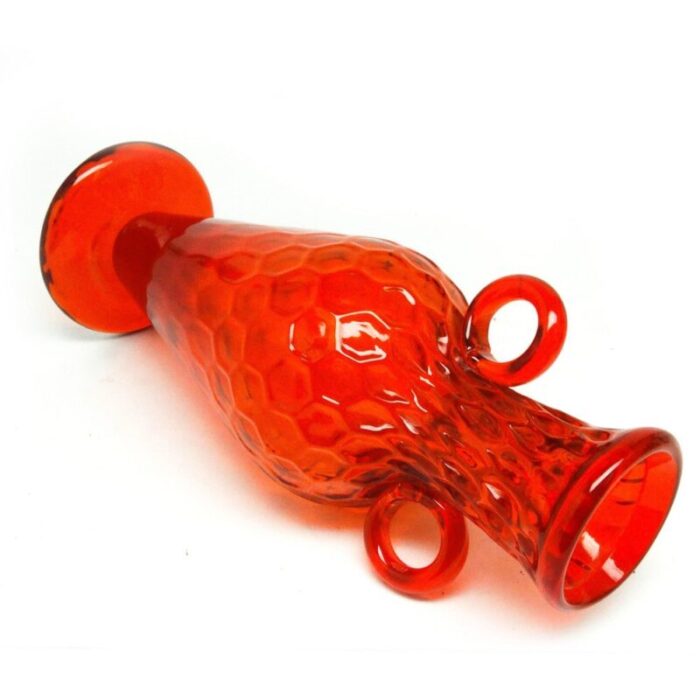 vase by m gologorski for cracow institute for glassworks poland 1970s 6