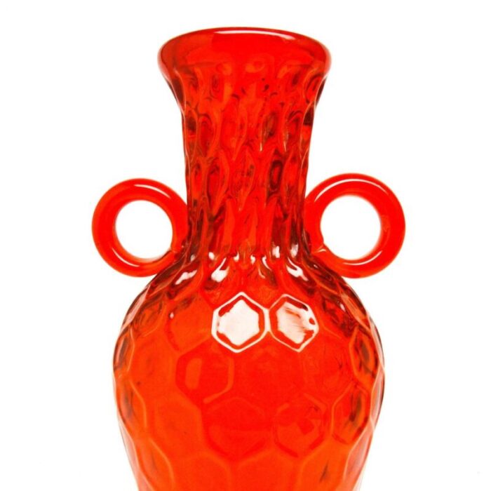 vase by m gologorski for cracow institute for glassworks poland 1970s 7