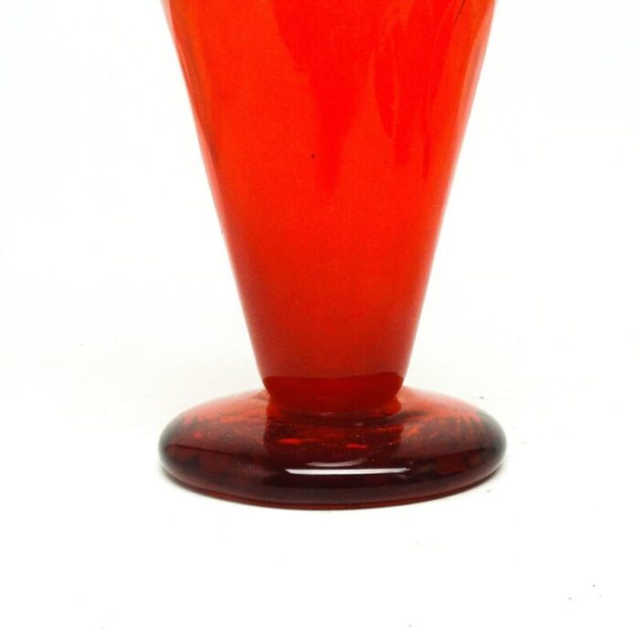 vase by m gologorski for cracow institute for glassworks poland 1970s 9