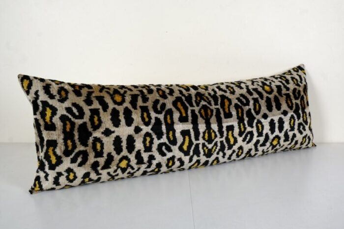 velvet and silk leopard ikat bedding cushion cover 2010s 3