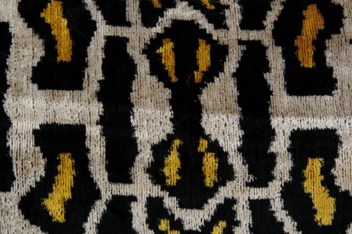 velvet and silk leopard ikat bedding cushion cover 2010s 5