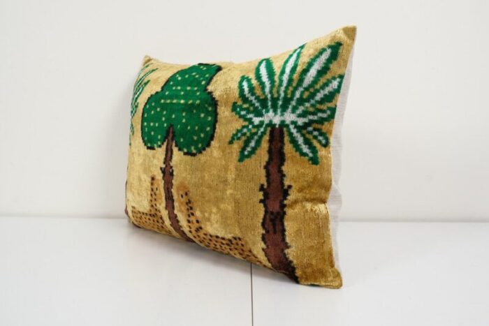 velvet and silk tiger ikat cushion cover 2010s 2