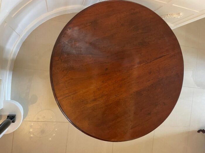 victorian figured mahogany circular dining table 1860s 8477