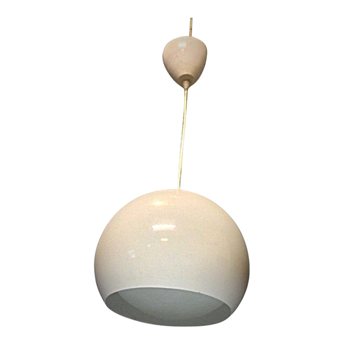 vintage 60s enamel metal hanging lamp retro suspension light 4936