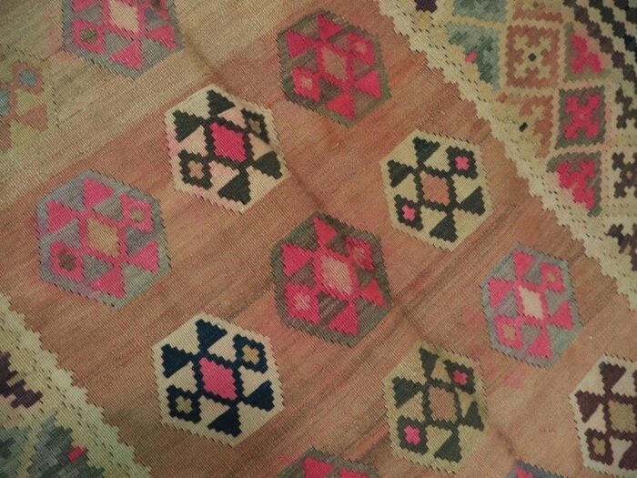 vintage afghan nomadic kilim rug 11