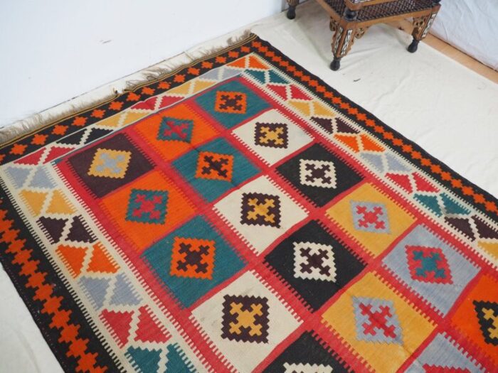 vintage afghan nomadic kilim rug 12 1